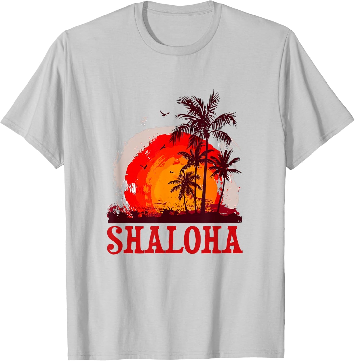 Shaloha Aloha Hawaii Jewish Hawaiian Kosher Travel T-Shirt - T-Shirt | Ash
