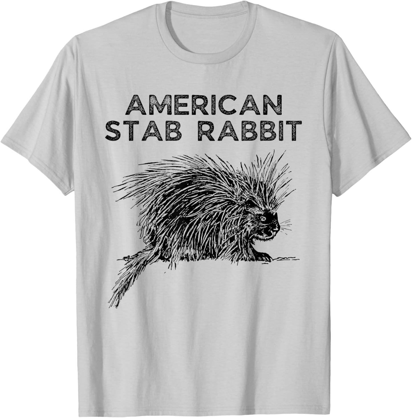 American Stab Rabbit Wrong Animal Name - Funny Animal Name T-Shirt - T-Shirt | Ash