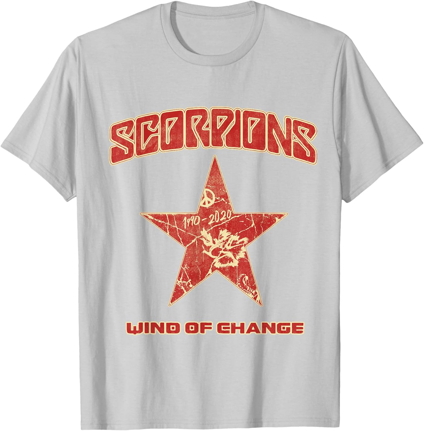 Official Scorpions Wind of Change T-Shirt - T-Shirt | Ash