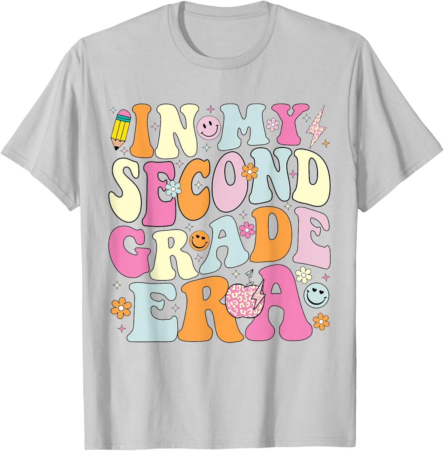 In My Second Grade Era 2nd Grade Girl Teacher Back to School T-Shirt - T-Shirt | Ash