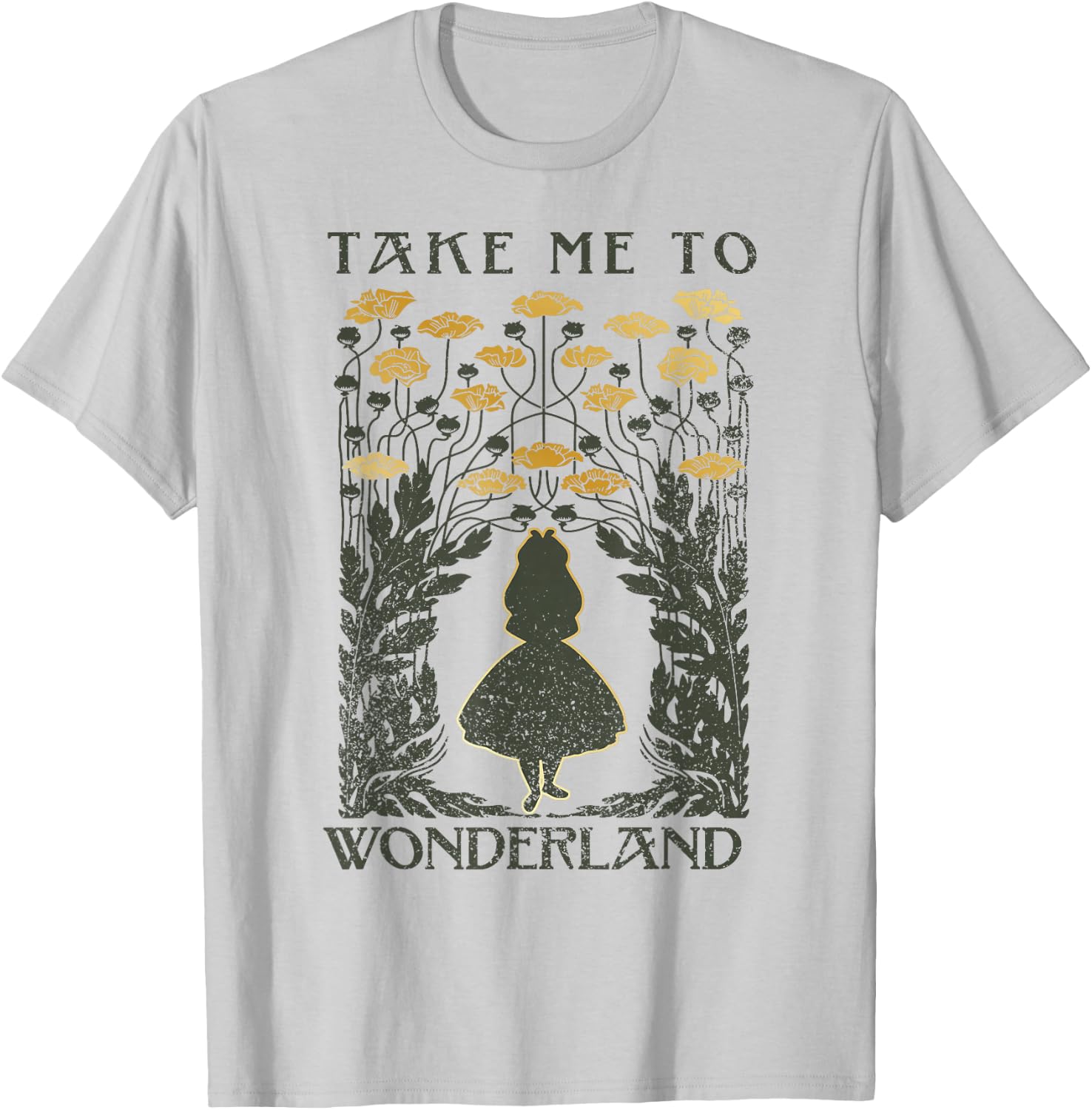 Disney Alice in Wonderland Take Me to Wonderland T-Shirt - T-Shirt | Ash