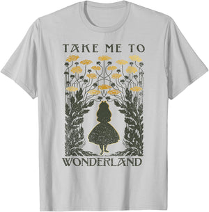 Disney Alice in Wonderland Take Me to Wonderland T-Shirt - T-Shirt | Ash