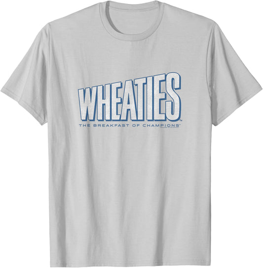 Wheaties The Breakfast Of Champions Iconic Distressed Logo T-Shirt - T-Shirt | Ash