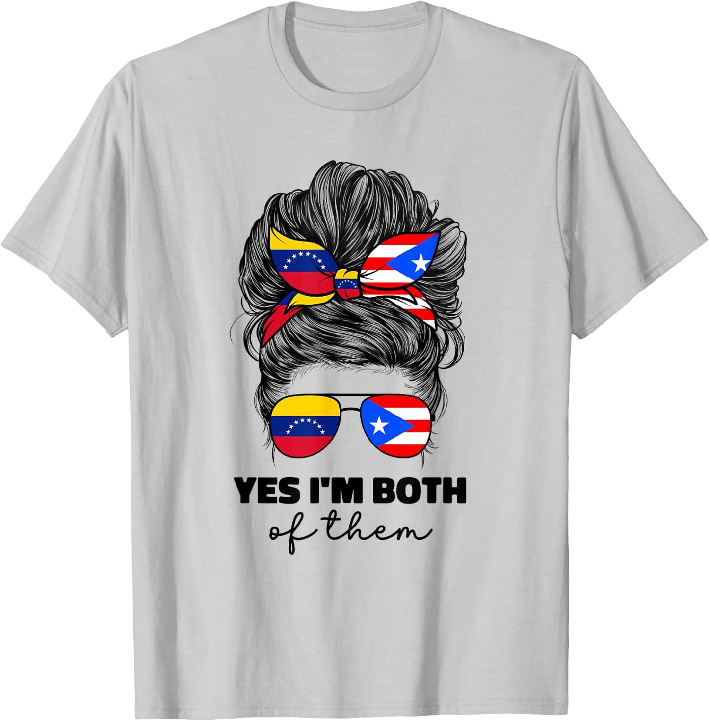 Venezuelan And Puerto Rican Rico Venezuela Flag Girl Women T-Shirt - T-Shirt | Ash