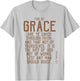For By Grace Are Ye Saved Through Faith, KJV Bible Verse T-Shirt - T-Shirt | Ash