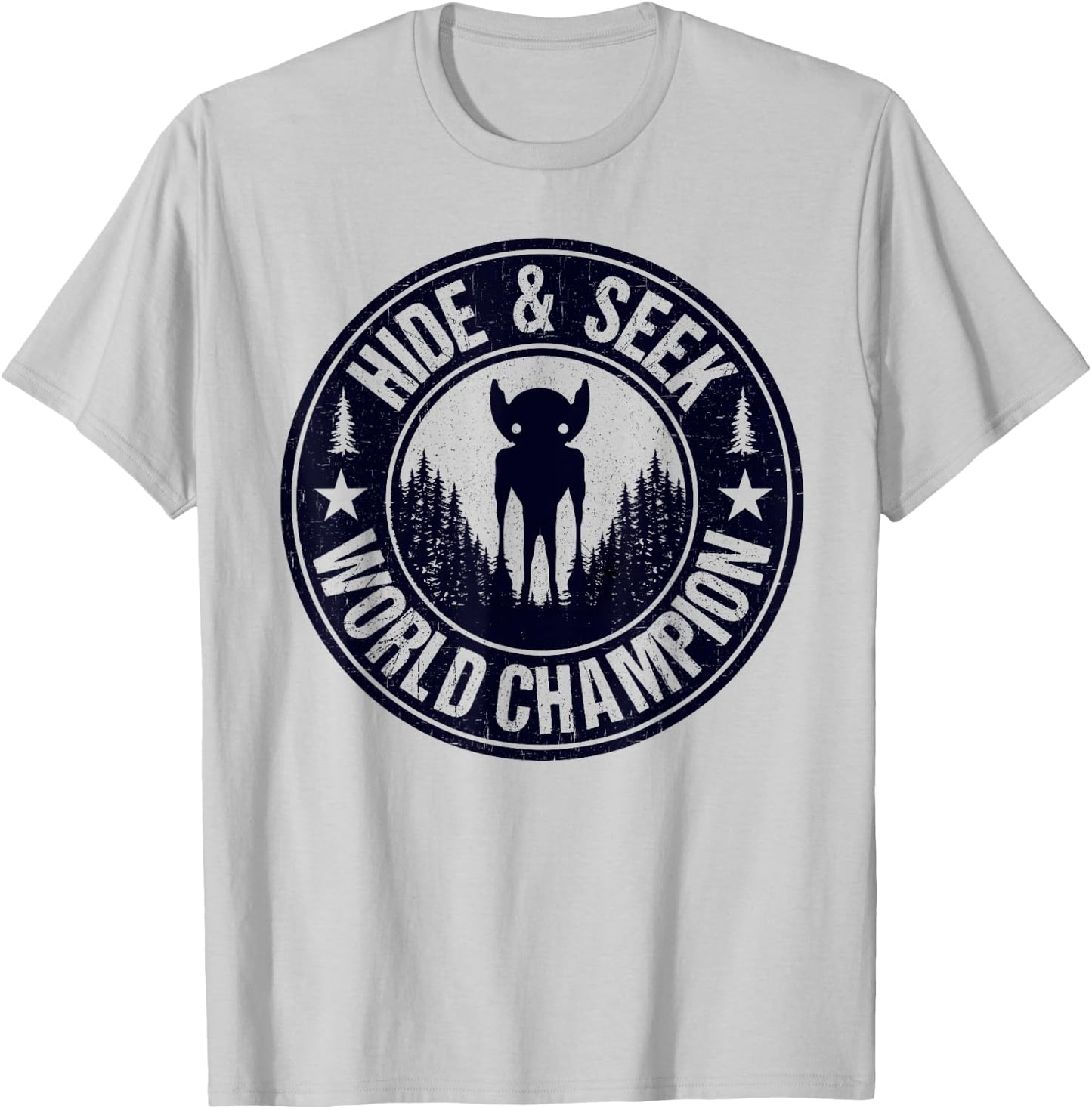 Hopkinsville Goblins Hide And Seek World Champion! Cryptid T-Shirt - T-Shirt | Ash