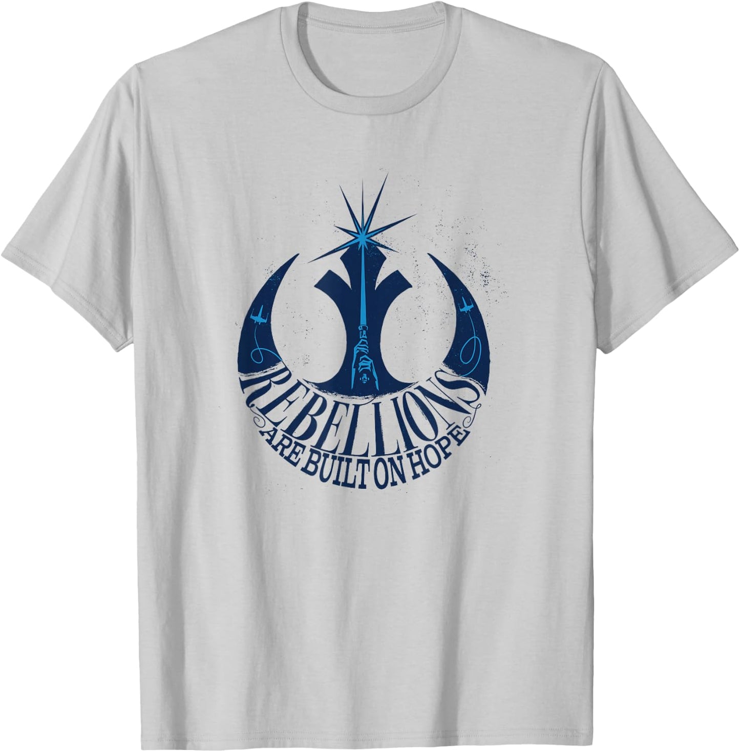 Star Wars Rebellions Are Built On Hope Rebels Logo T-Shirt - T-Shirt | Ash