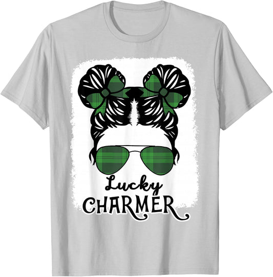 St Patricks Day Lucky Charmer Irish Girl Teen Toddler T-Shirt - T-Shirt | Ash