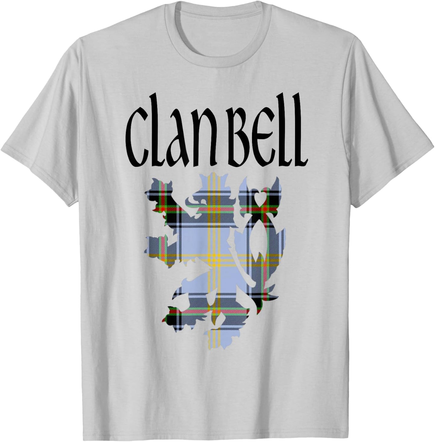 Clan Bell of the Borders Tartan Scottish Family Name Pride T-Shirt - T-Shirt | Ash