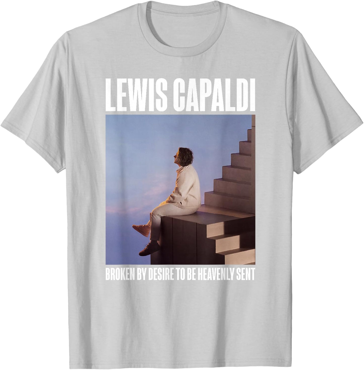 Lewis Capaldi – Album Photo On Pink T-Shirt - T-Shirt | Ash