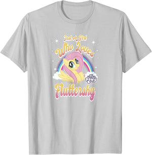 My Little Pony: Friendship Is Magic Girl Loves Fluttershy T-Shirt - T-Shirt | Ash
