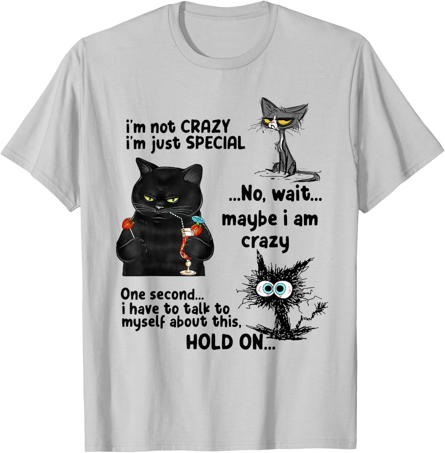 I'm Not Crazy I'm Just Special Wait Maybe I'm Crazy T-Shirt - T-Shirt | Ash