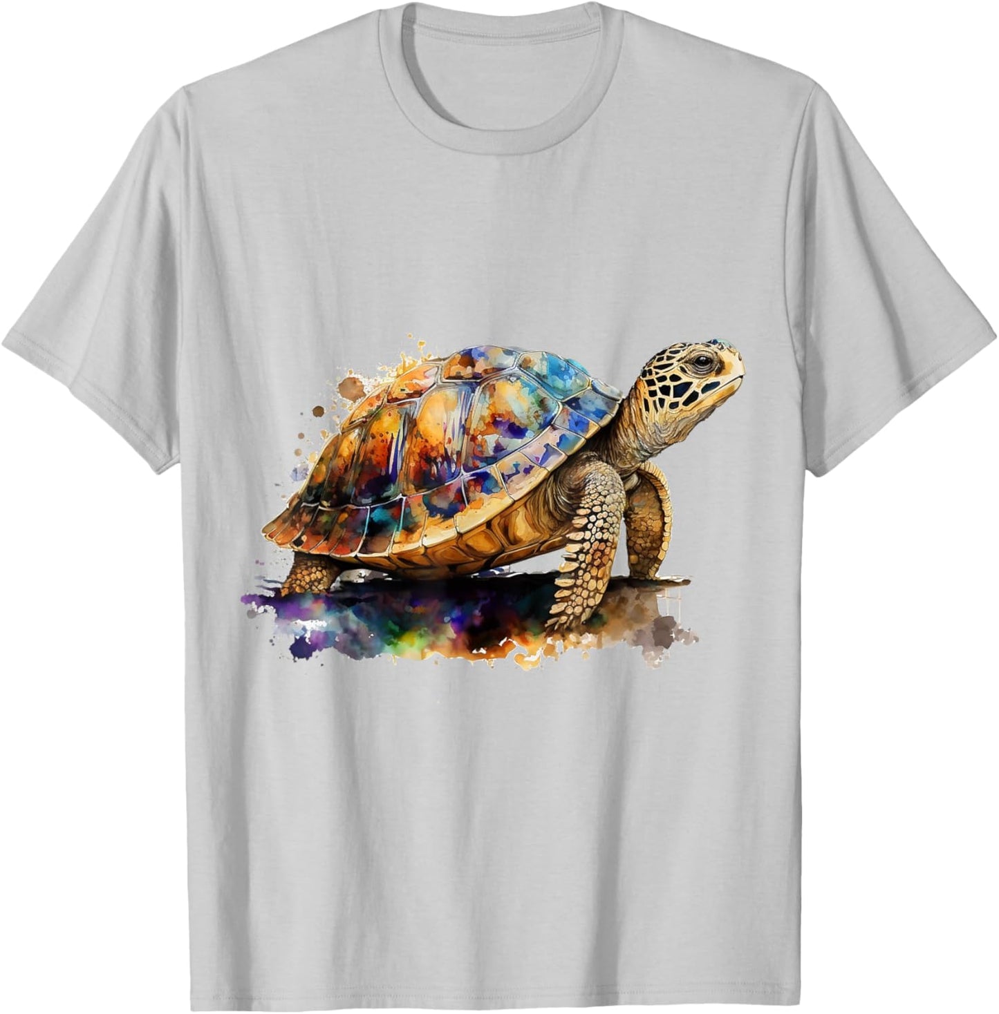 Turtle art animal motif animal lovers turtle T-Shirt - T-Shirt | Ash