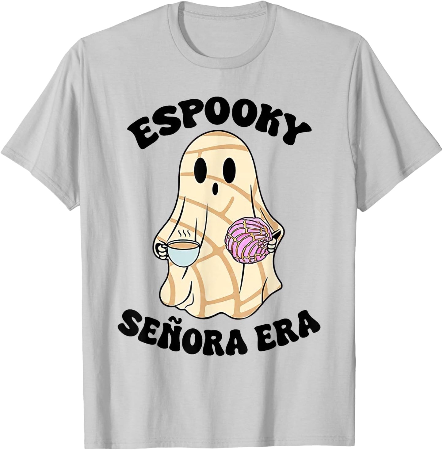 Espooky Senora Era Funny Ghost Mexican Spanish Halloween T-Shirt - T-Shirt | Ash