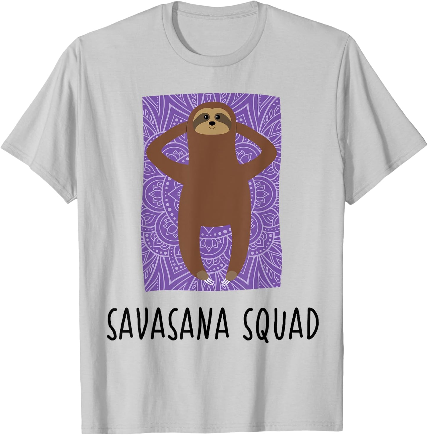 Savasana Squad Shirt | Practicioner Instructor Sloth Yoga T-Shirt - T-Shirt | Ash