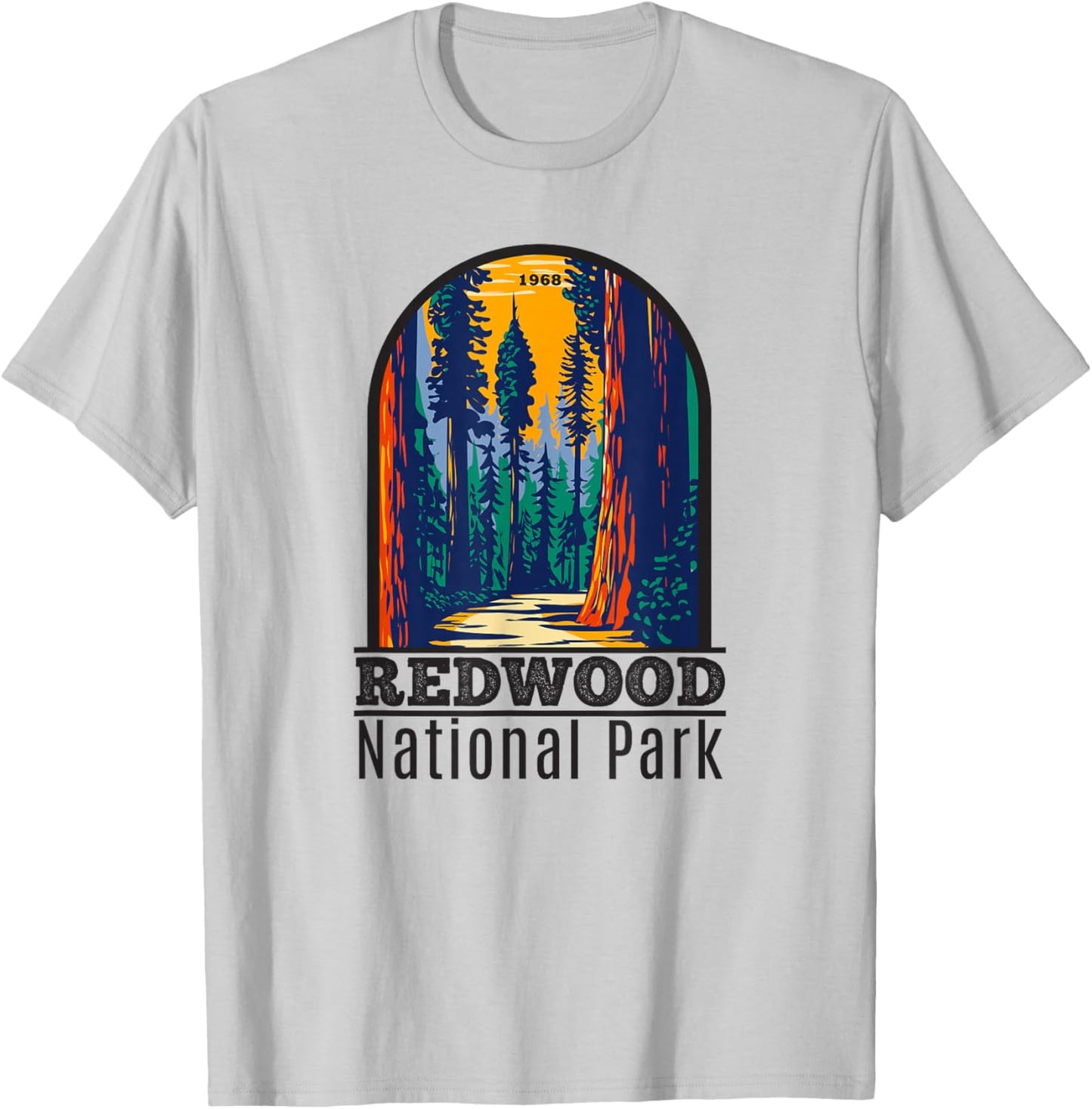 Redwood National Park Vintage Small T-Shirt - T-Shirt | Ash
