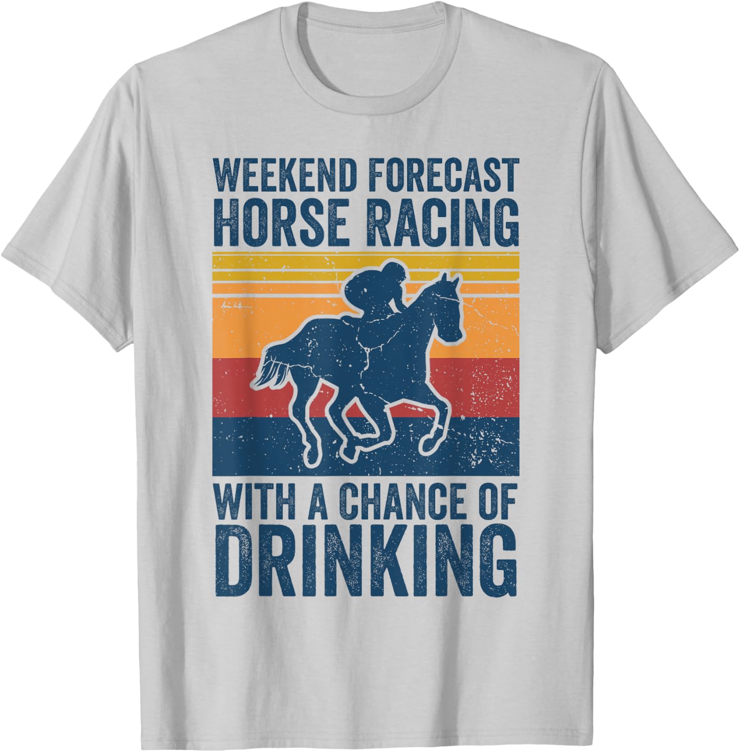 Vintage Horse Jockey Shirt Men Women Derby Day Horse Racing T-Shirt - T-Shirt | Ash