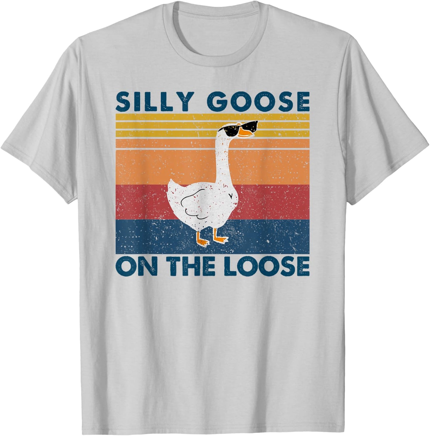 Silly Goose Shirt, Graphic Men, Funny Shirts T-Shirt - T-Shirt | Ash