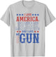I Love America Jesus And I Love Gun Apparel T-Shirt - T-Shirt | Ash