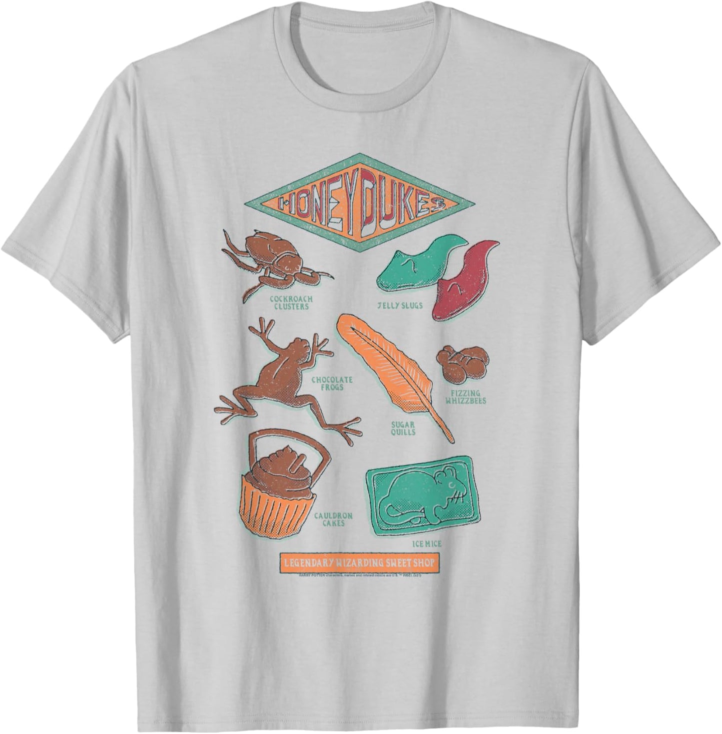 Harry Potter Honey Dukes Products Sweet Shop Vintage T-Shirt - T-Shirt | Ash