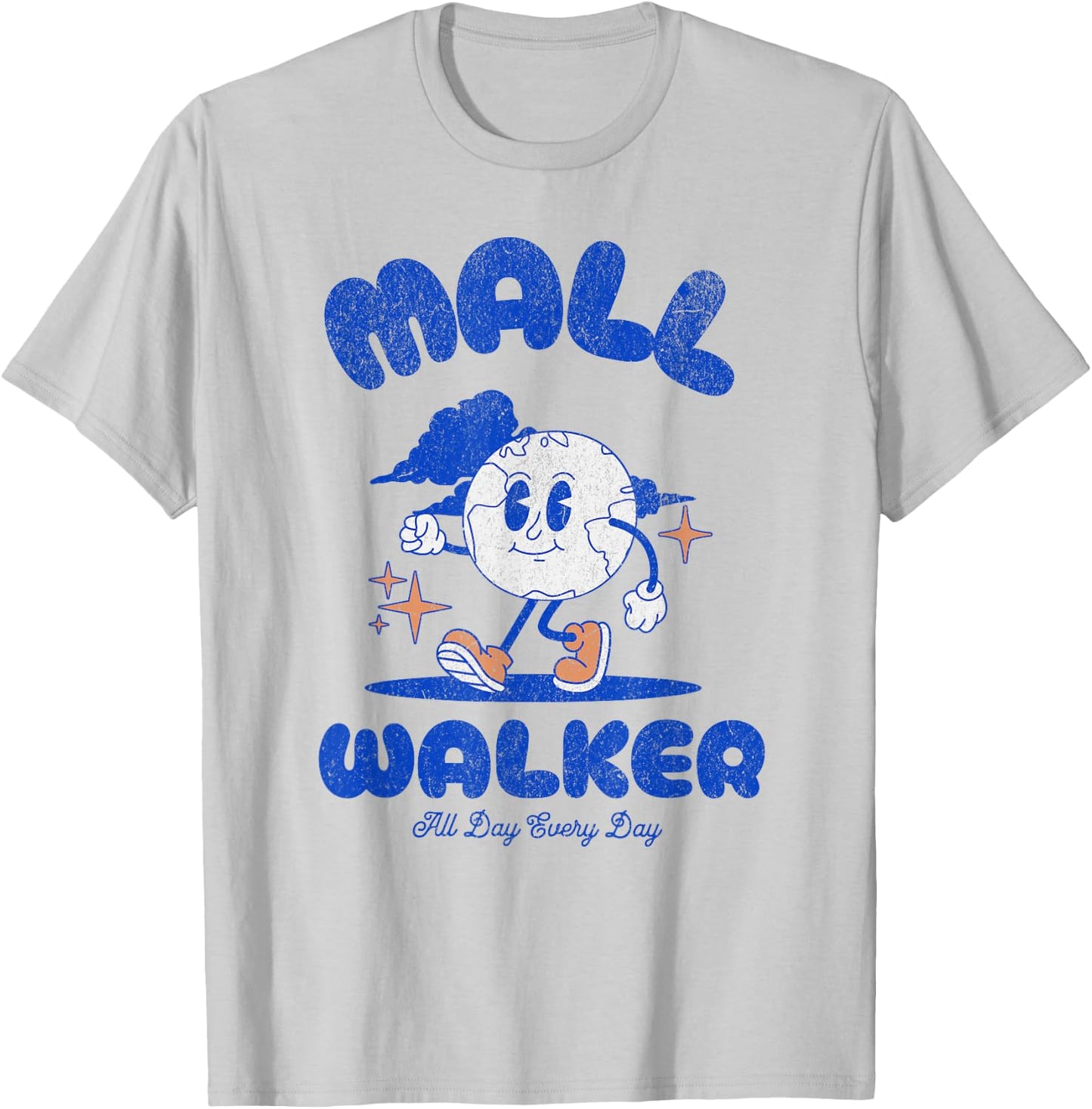 Mall Walker Workout Walking Funny Style T-Shirt - T-Shirt | Ash