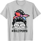 American Bully Mom Messy Bun Hair Glasses, Bully Mama T-Shirt - T-Shirt | Ash