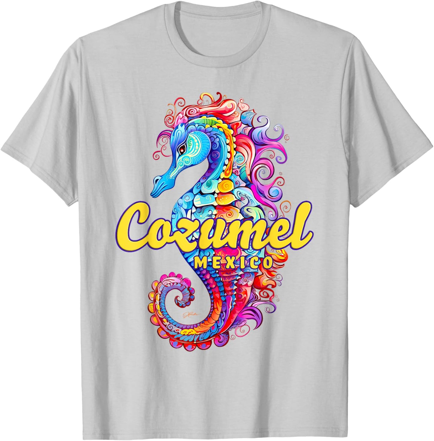 JCombs: Cozumel, Mexico, Seahorse Beach Men Women Kids T-Shirt - T-Shirt | Ash