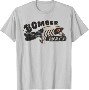 Bomber Lures - Fishing Vintage Lover T-Shirt - T-Shirt | Ash