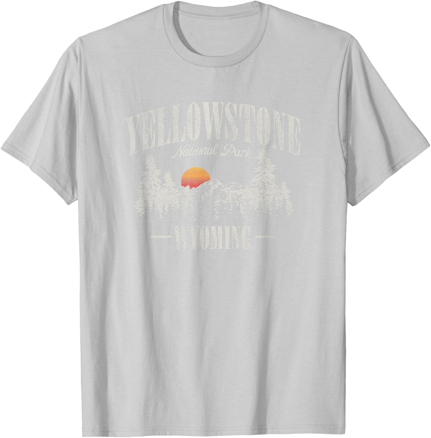 Yellowstone National Park Vintage T-Shirt - T-Shirt | Ash