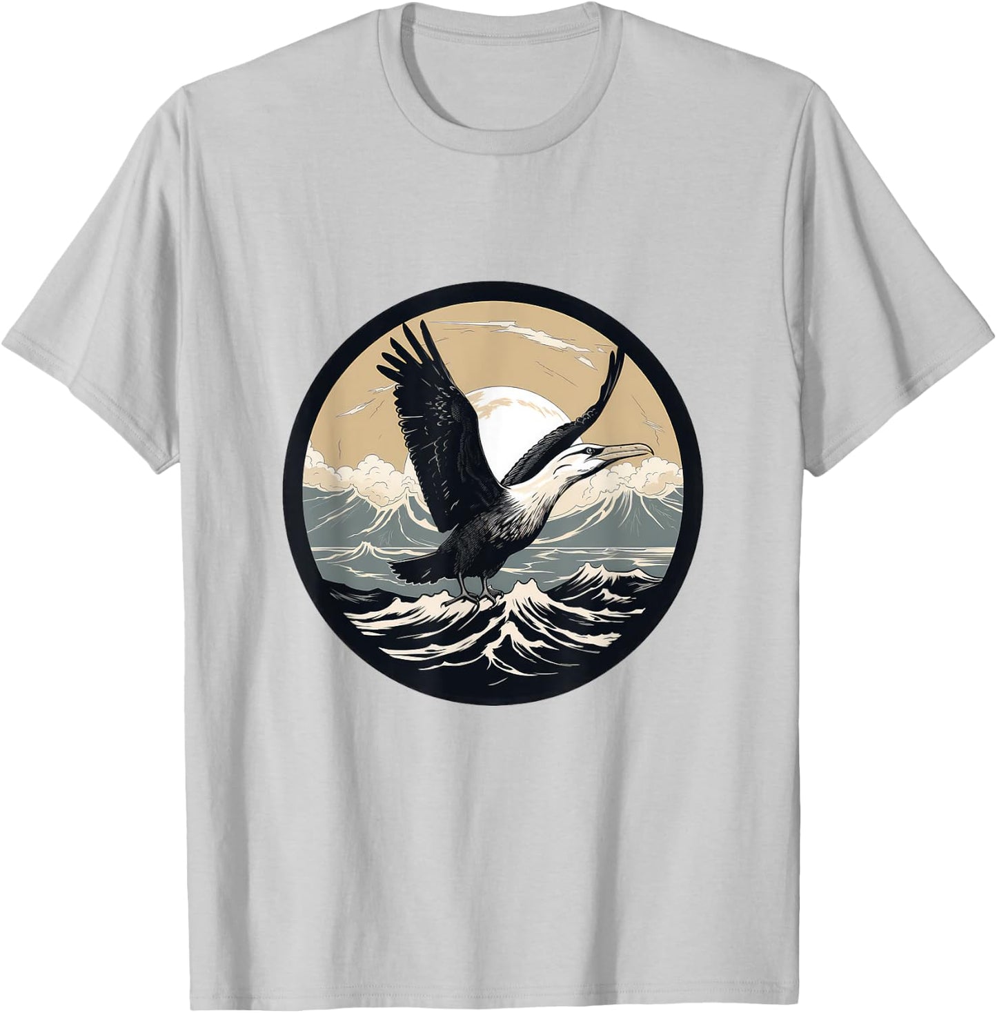 Albatross Bird T-Shirt - T-Shirt | Ash