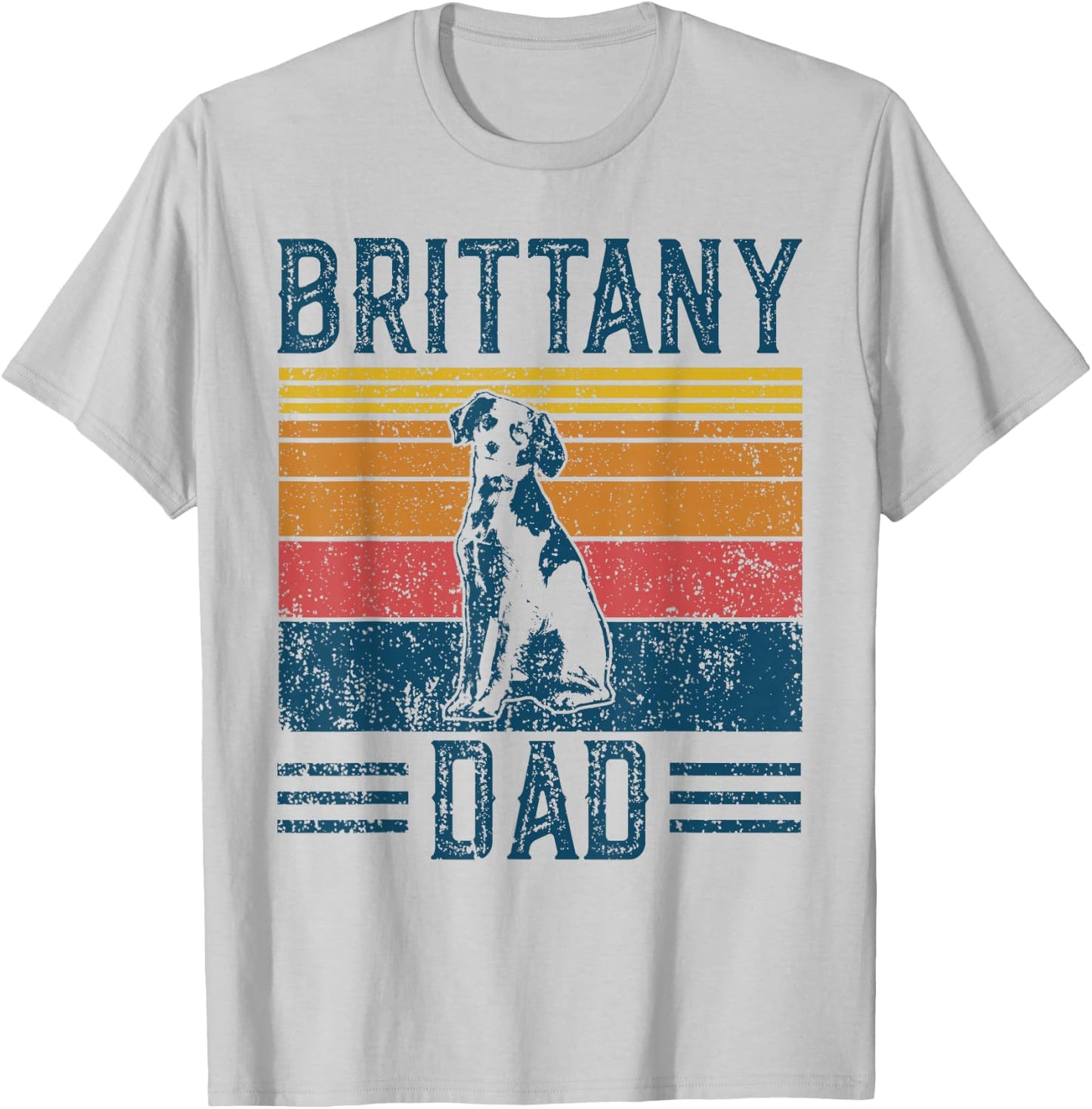 Dog Brittany Dad - Vintage Brittany Dad Women T-Shirt - T-Shirt | Ash