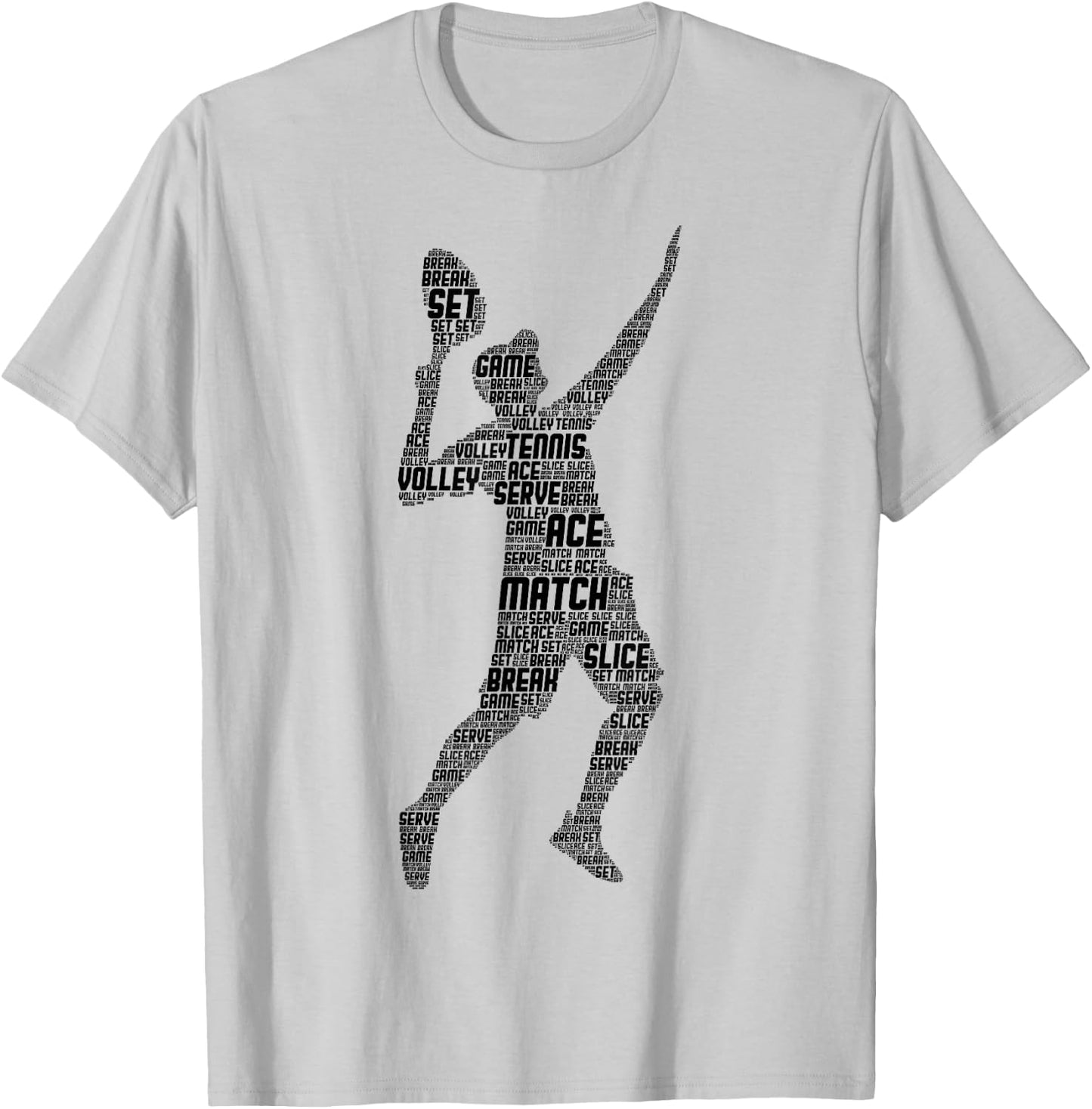 Tennis Player Boys Youth Men Kids T-Shirt - T-Shirt | Ash