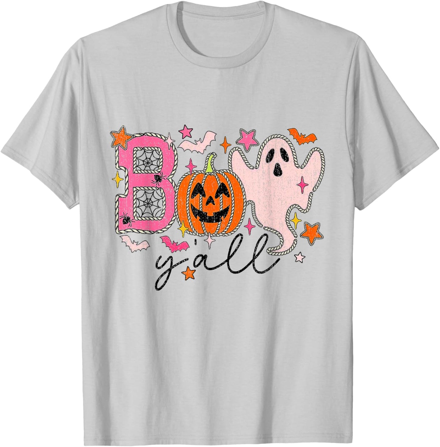 Boo Yall Boo Yall Halloween Family Halloween Matc T-Shirt - T-Shirt | Ash