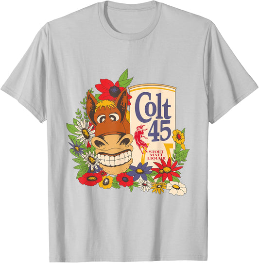 Colt 45 Beer Style - Donkey T-Shirt - T-Shirt | Ash