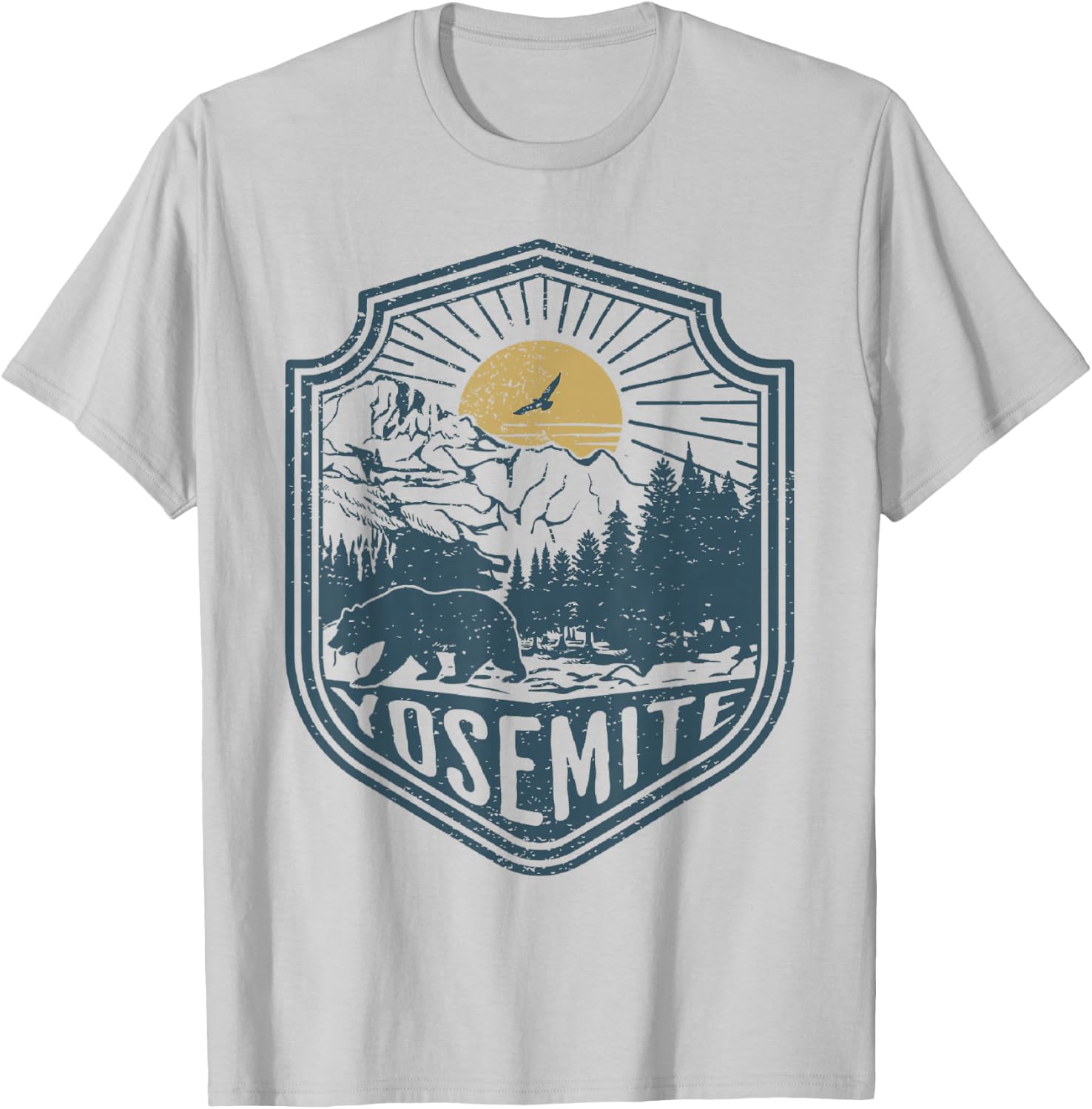 Yosemite National Park T-Shirt - T-Shirt | Ash