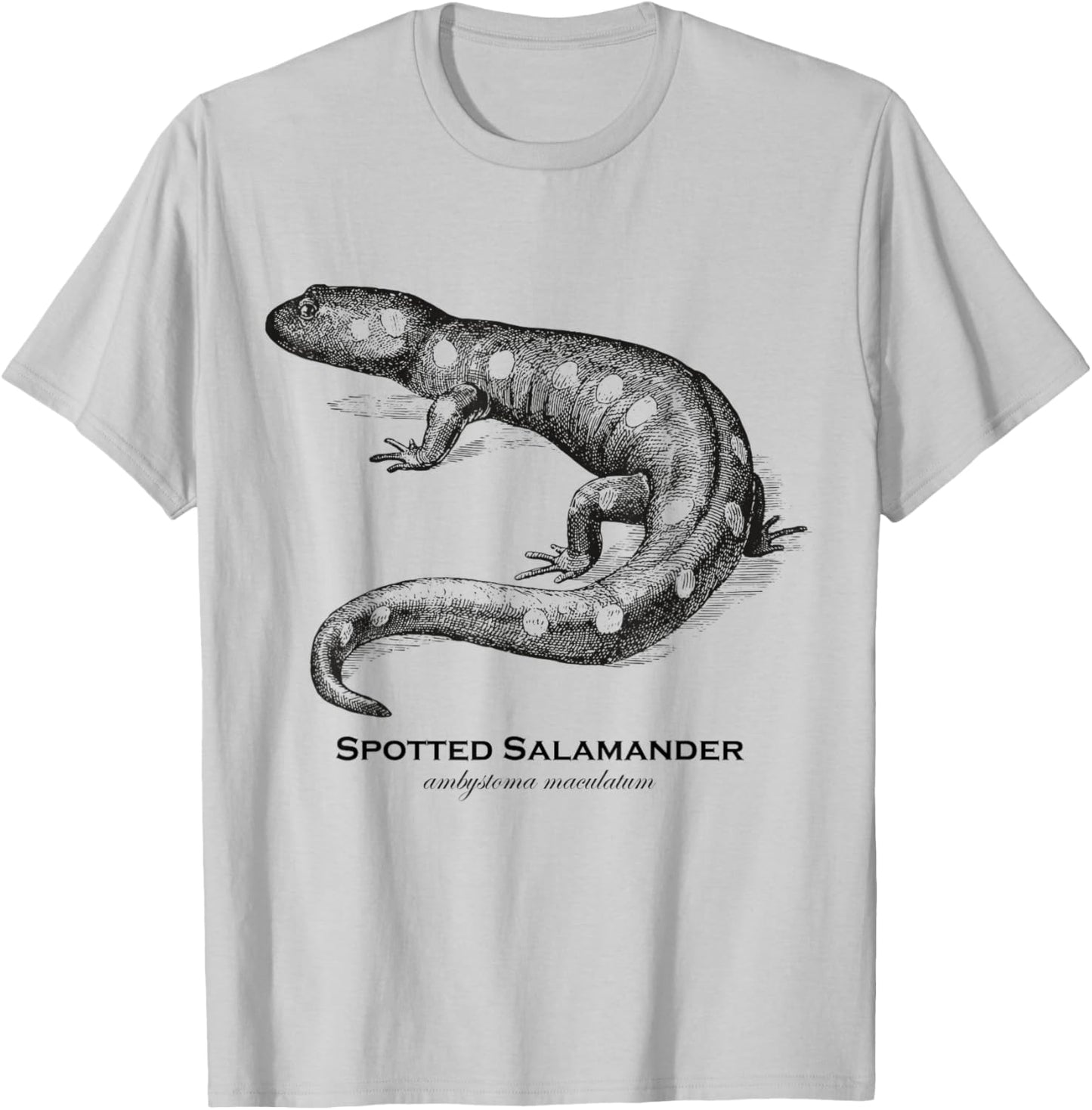 Vintage Animal Retro Wildlife Spotted Salamander T-Shirt - T-Shirt | Ash