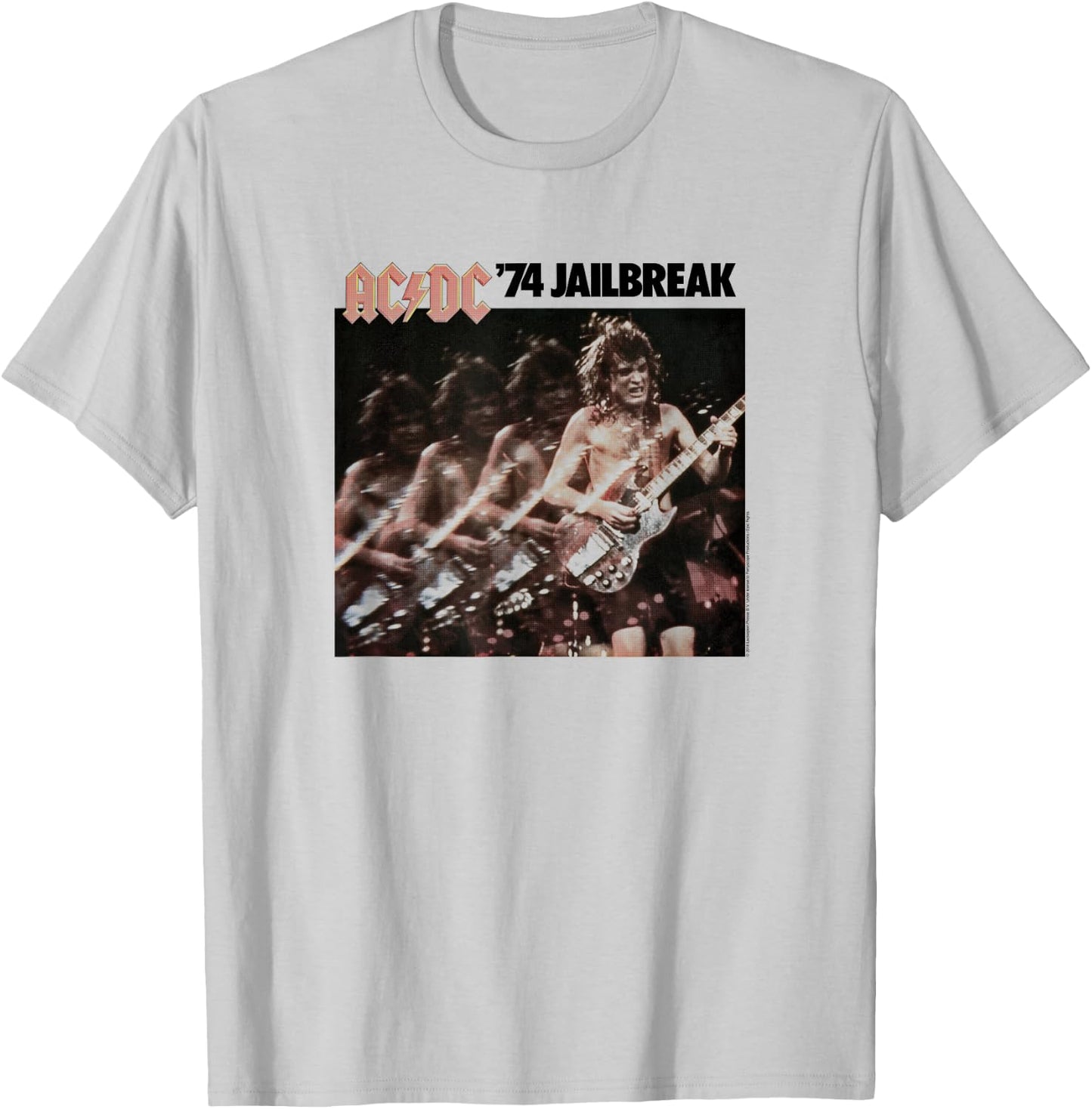 AC/DC - '74 Jailbreak EP Artwork T-Shirt - T-Shirt | Ash