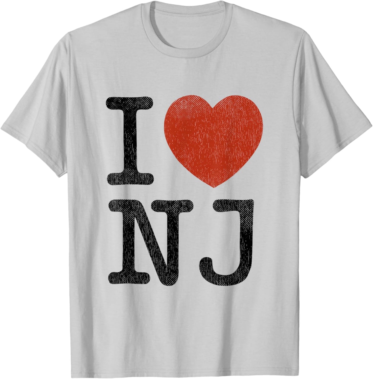 I Love NJ Souvenir I Heart New Jersey T-Shirt - T-Shirt | Ash