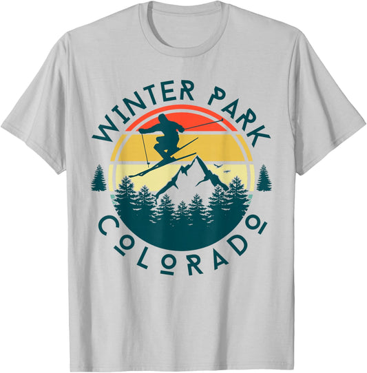 Winter Park Colorado T-Shirt - T-Shirt | Ash