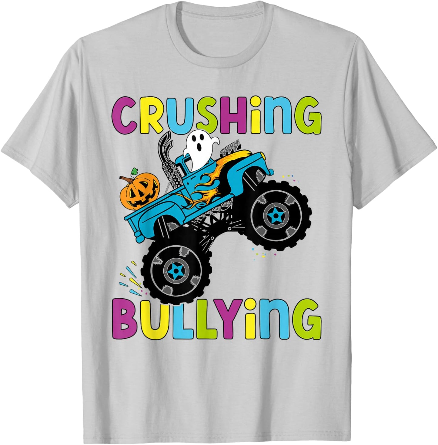 Crushing Bullying Unity Day Halloween Orange Kids Men Women T-Shirt - T-Shirt | Ash