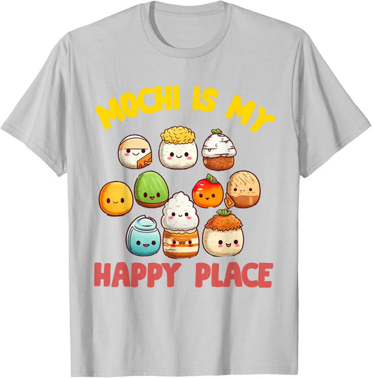 Mochi Japanese Rice Cake Candy Snack Sweet Mochi Kids Women T-Shirt - T-Shirt | Ash