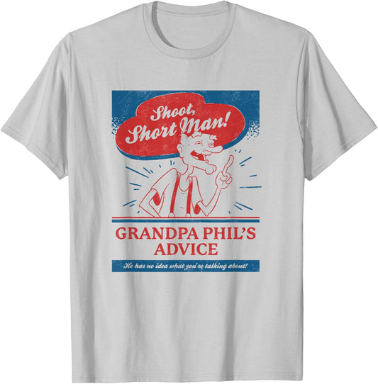 Hey Arnold Grandpa Phil Gives Great Advice T-Shirt - T-Shirt | Ash