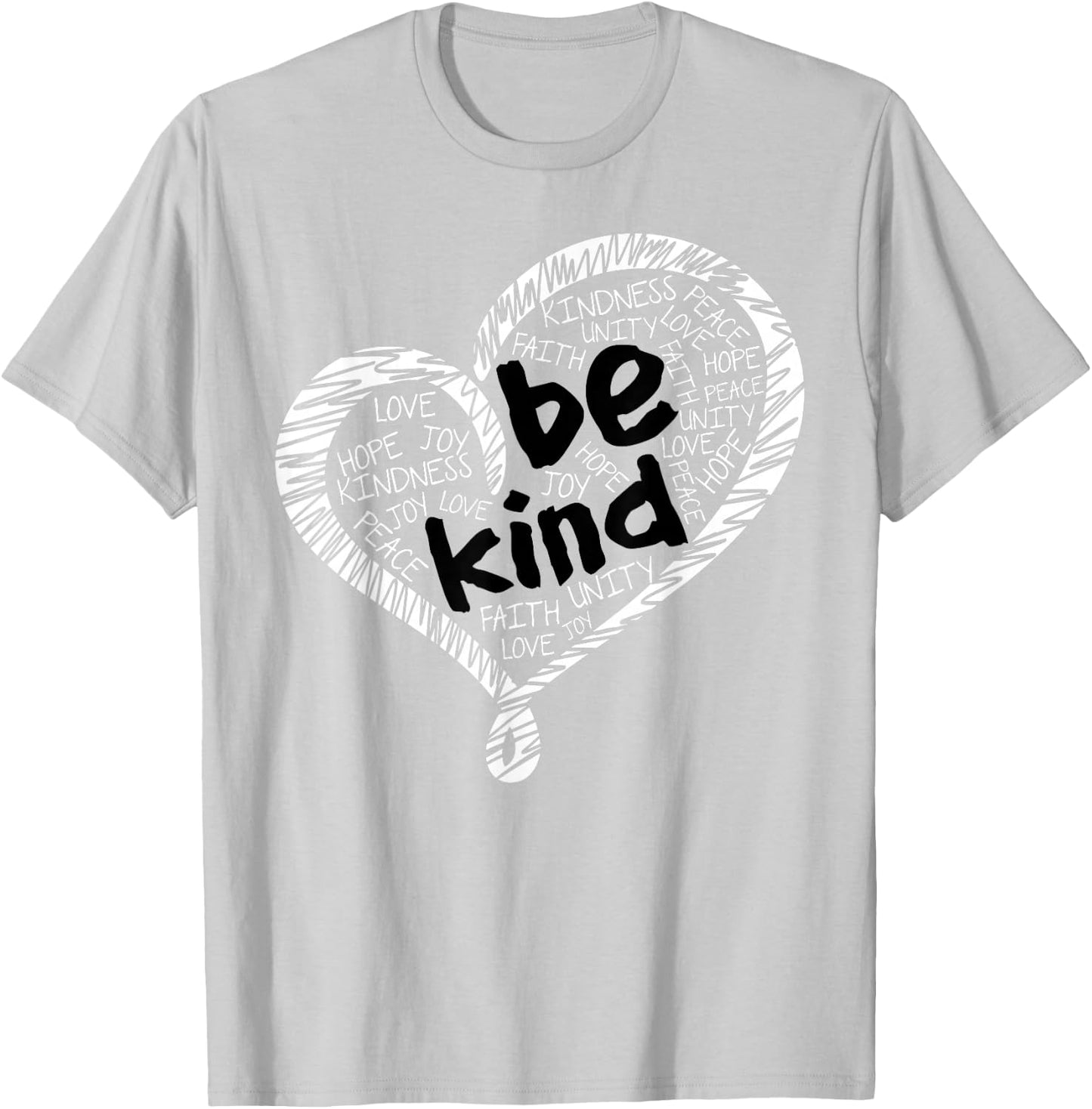 Unity Day Shirt Orange Anti Bullying Be Kind Heart Kindness T-Shirt - T-Shirt | Ash
