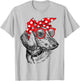 Dachshund Dog Mom Bandana Sunglasses Mother's Day Women T-Shirt - T-Shirt | Ash