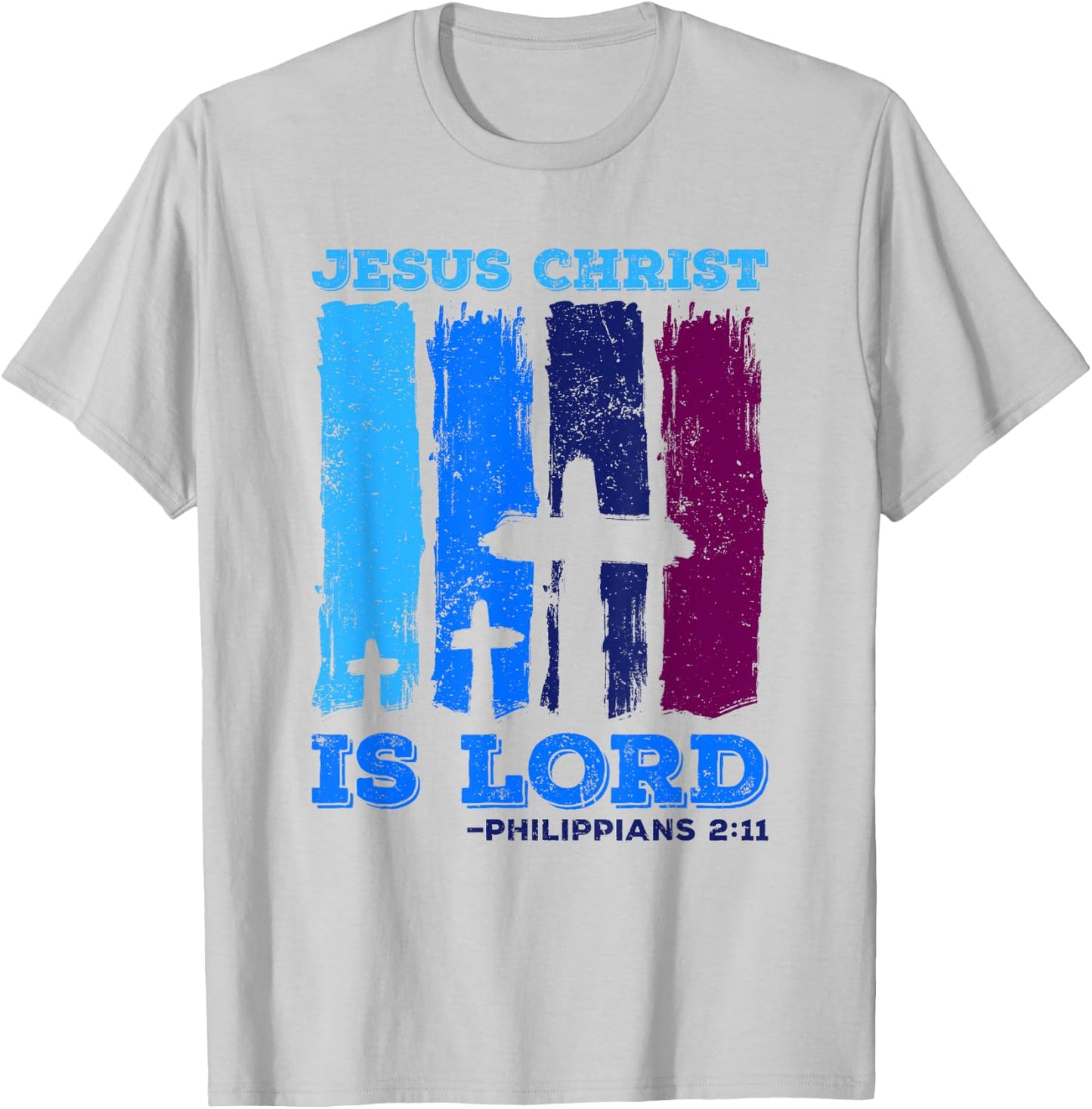 Jesus is Lord Philippians Bible Quote Jesus Christ T-Shirt - T-Shirt | Ash
