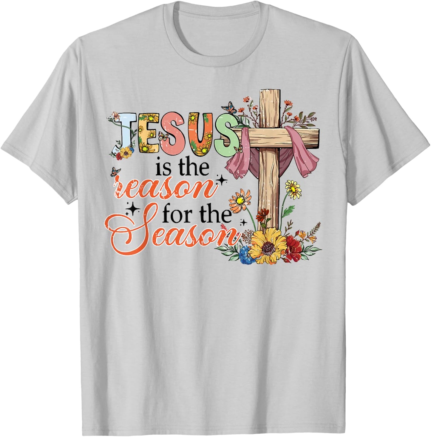 Jesus Is The Reason For The Season Easter Costume 2023 T-Shirt - T-Shirt | Ash