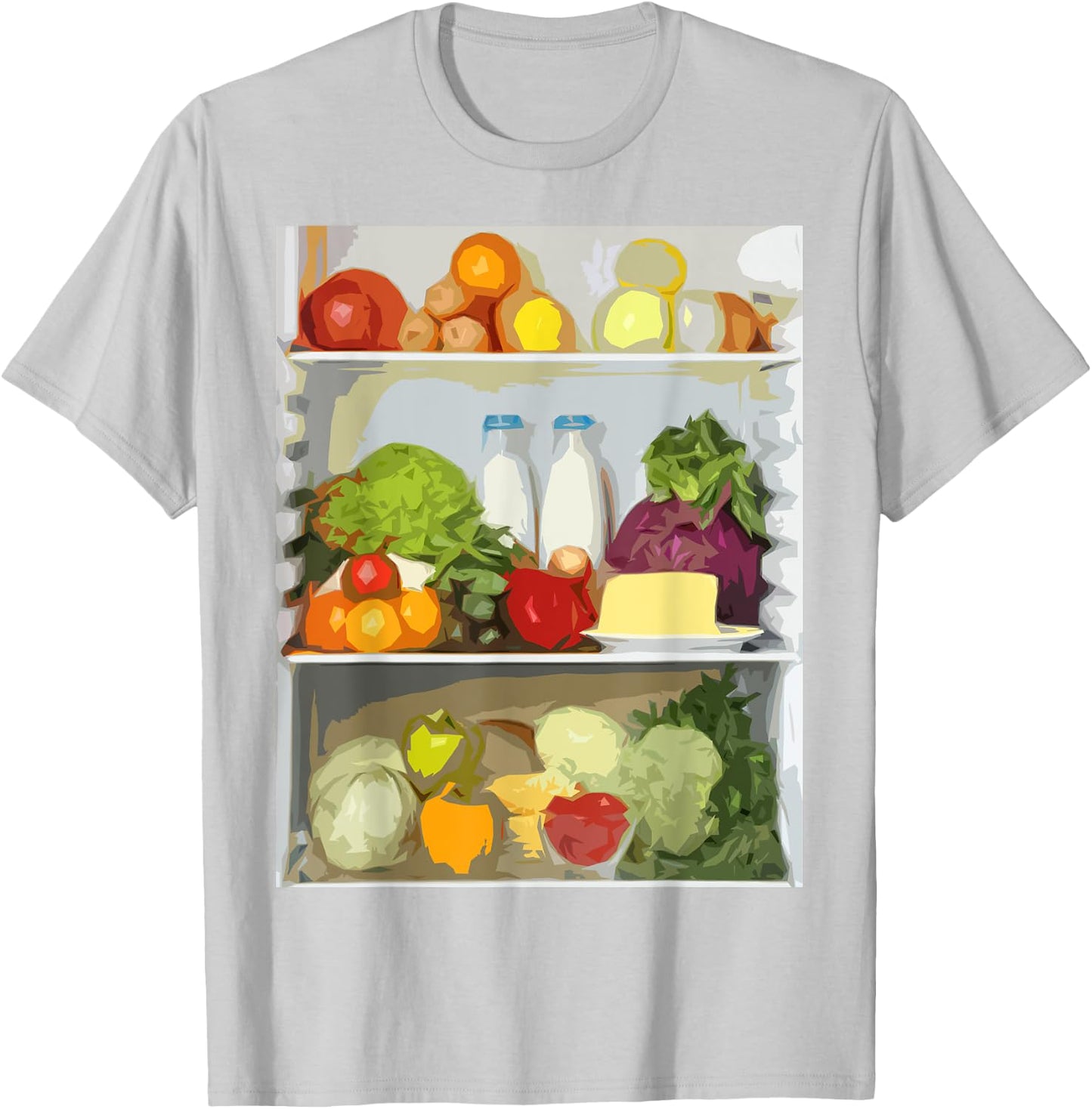 Fridge Retro Object Costume Funny Halloween Silvester Design T-Shirt - T-Shirt | Ash