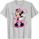Mickey & Friends- Minnie Mouse Graphic Only T-Shirt - T-Shirt | Ash