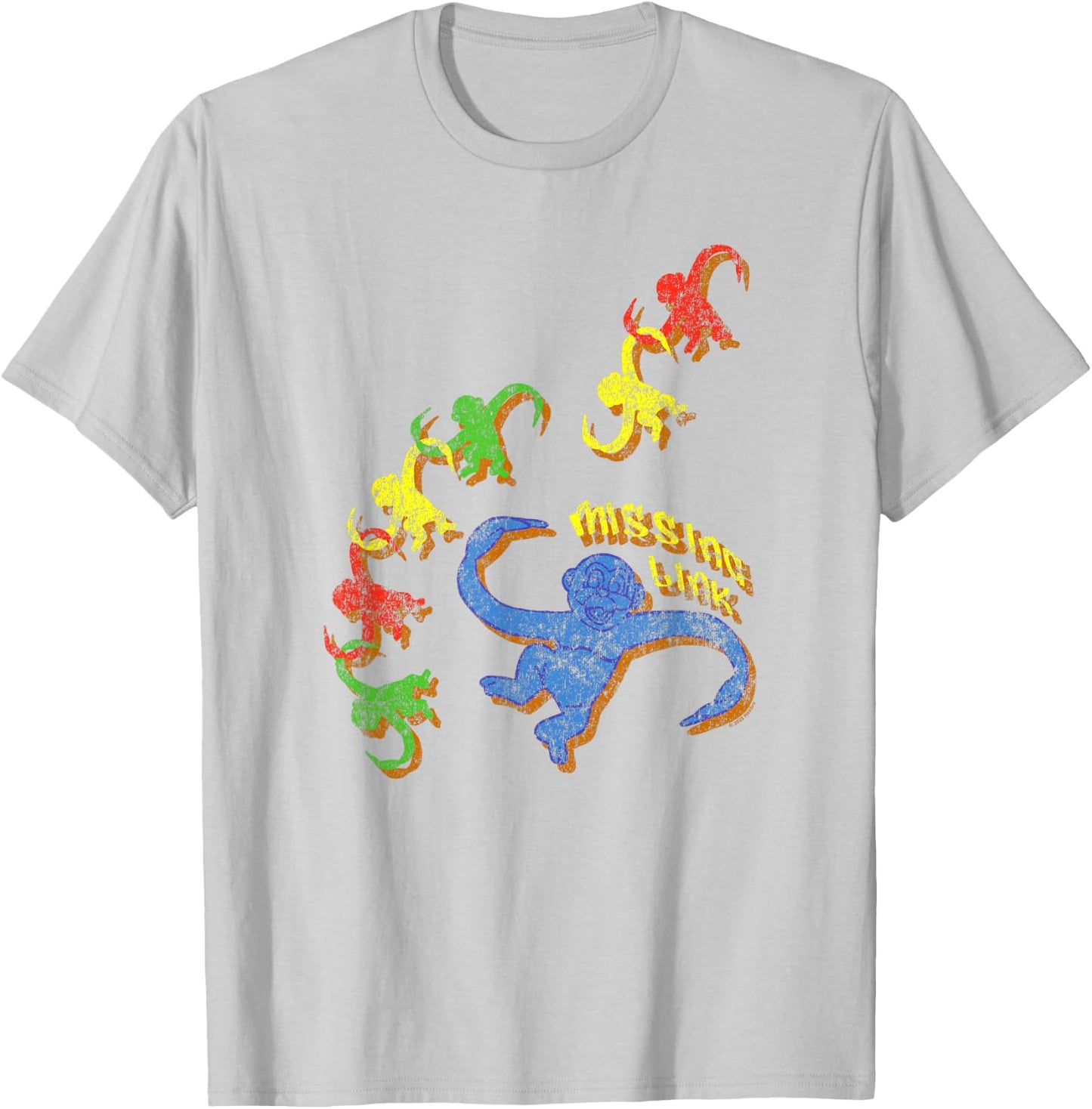Barrel Of Monkeys Missing Link Vintage Distressed T-Shirt - T-Shirt | Ash