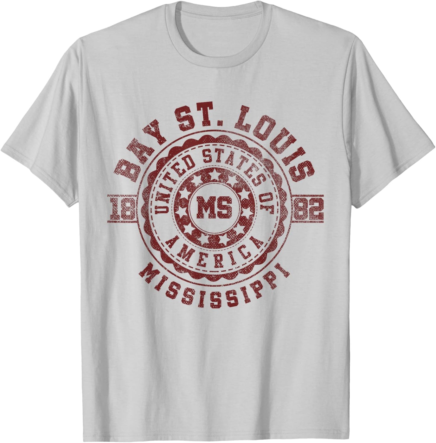 Bay St. Louis MS | Mississippi | Vintage City Apparels T-Shirt - T-Shirt | Ash